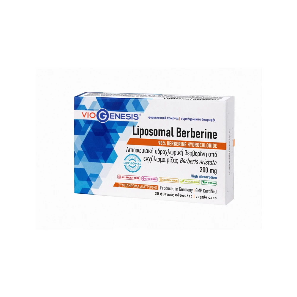 VioGenesis Liposomal Berberine 200mg 30 vegan caps