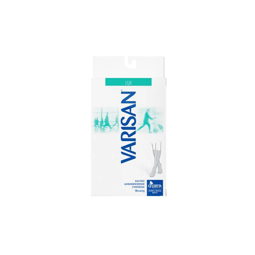 Varisan Lui Graduated Compression Lower Knee Socks Men 18mmHg 129 Chiaro No5(44-46) 1 pair