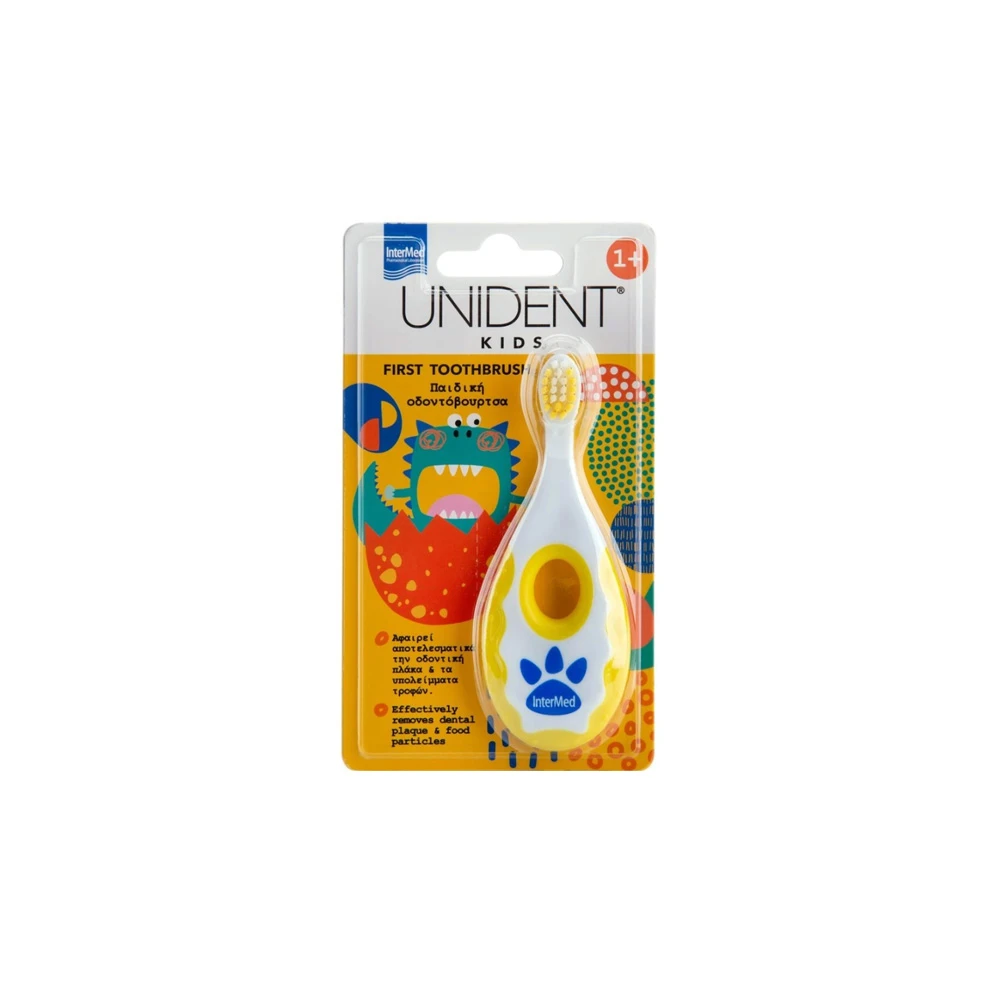 InterMed Unident Kids Baby First Toothbrush for 1+ Years 1 piece