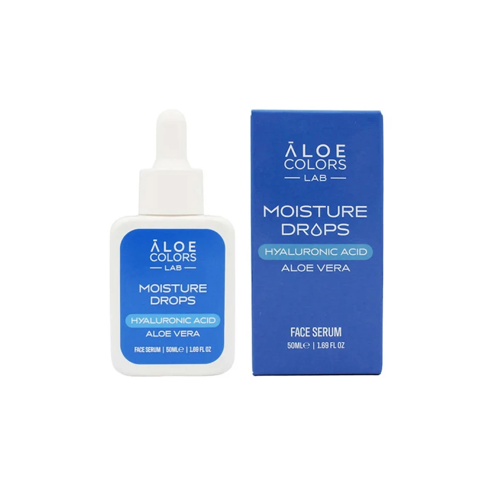 Aloe Colors Face Serum Moisture Drops Hyalouronic Acid Καταπραϋντικό & Ενυδατικό Serum Προσώπου Με Υαλουρονικό Οξύ 50ml