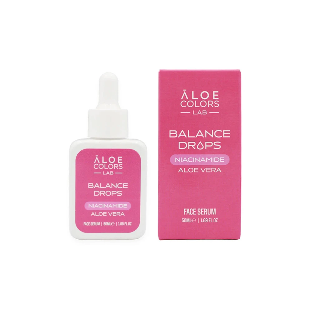 Aloe Colors Face Serum Balance Drops Niacinamide Ορός Προσώπου Με Νιασιναμίδη & Aloe Vera 50ml