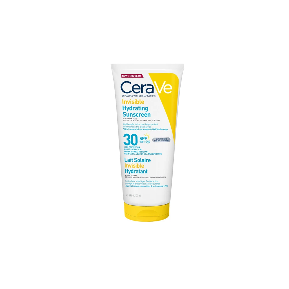 CeraVe Invisible Hydrating Sunscreen For Body & Face SPF30 177ml