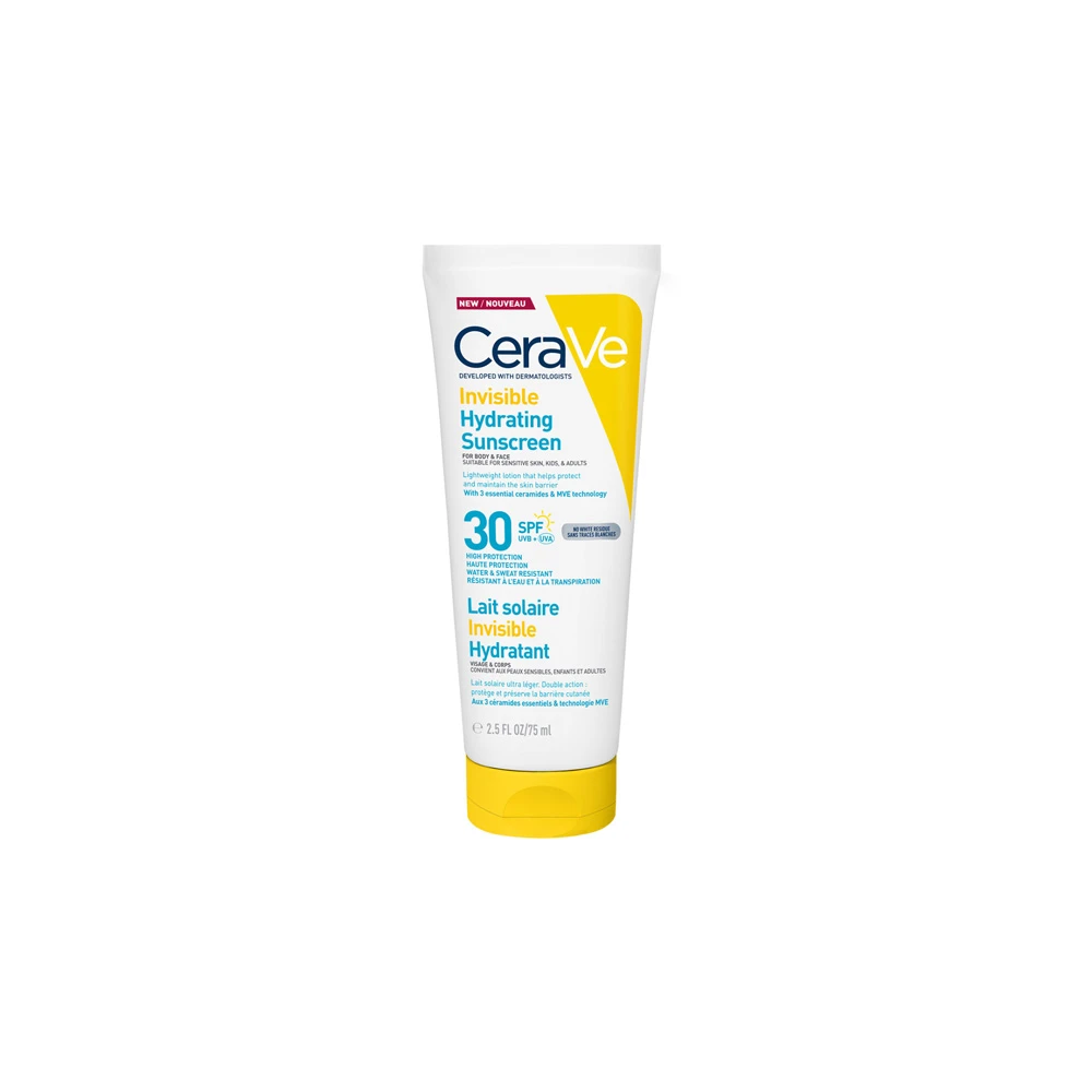 CeraVe Invisible Hydrating Sunscreen For Face & Body SPF30 75ml