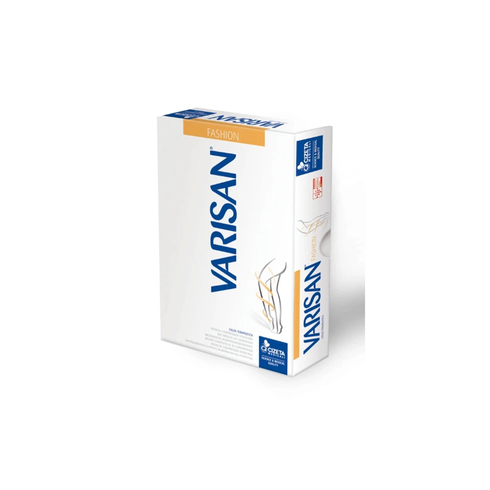 Varisan Fashion Ccl 1 Κάλτσες Κάτω Γόνατος Κλειστά Δάχτυλα 18-21 mmHg Μπεζ Νo3 1 ζευγάρι