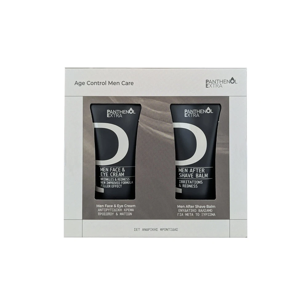 Medisei Promo Panthenol Extra Age Control Men Care Face & Eye Cream 75ml & After Shave Balm 75ml