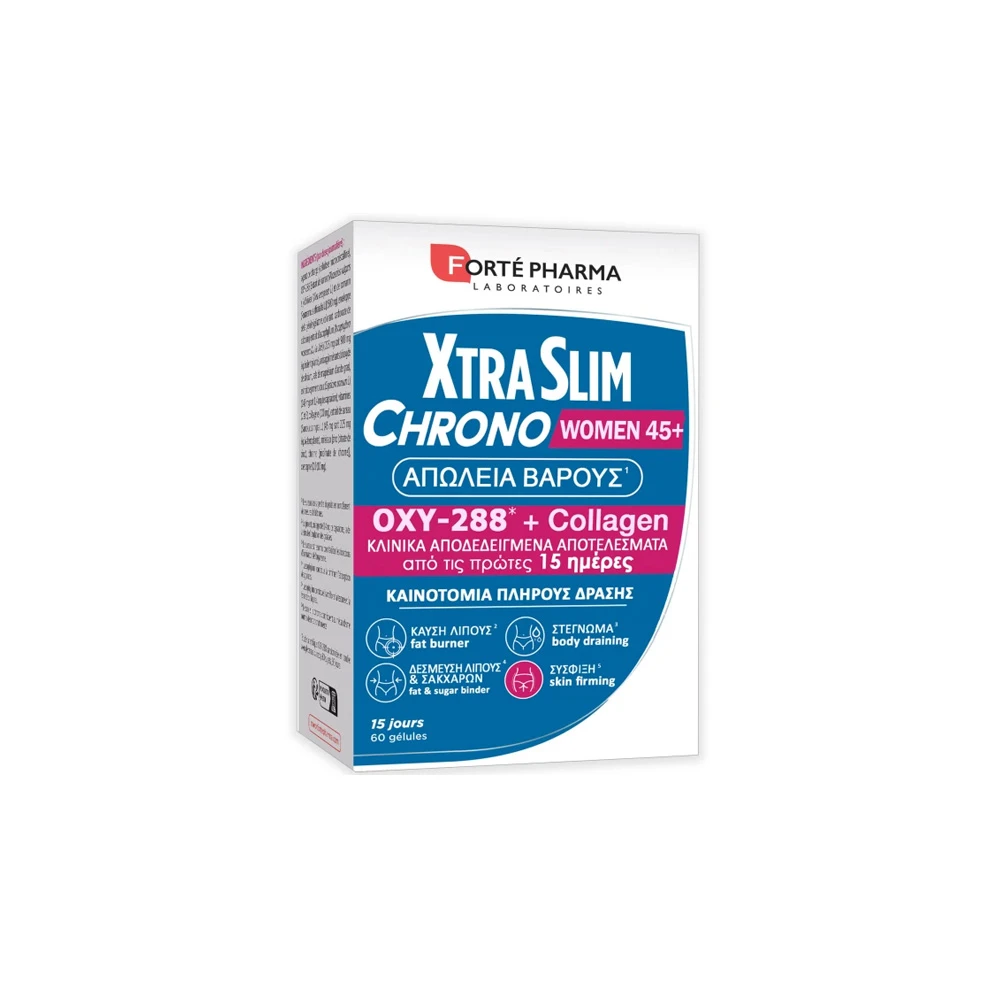 Forte Pharma XtraSlim Chrono Women 45+ Συμπλήρωμα Διατροφής Για Αδυνάτισμα 60 ταμπλέτες