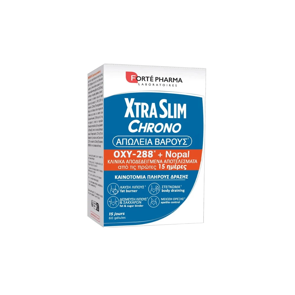 Forte Pharma XtraSlim Chrono Συμπλήρωμα Διατροφής Για Απώλεια Βάρους 60 κάψουλες