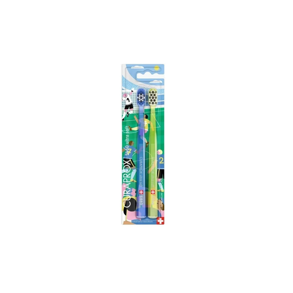 Curaprox Cs 5460 Ultra Soft Football Edition Toothbrush Οδοντόβουρτσα 2 τεμάχια