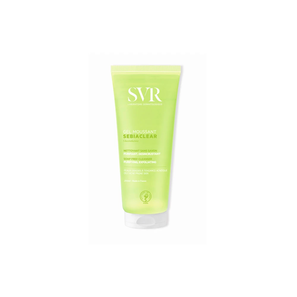 SVR Sebiaclear Gel Moussant Gel Καθαρισμού Προσώπου Για Το Λιπαρό Δέρμα Με Τάση Ακμής 200ml
