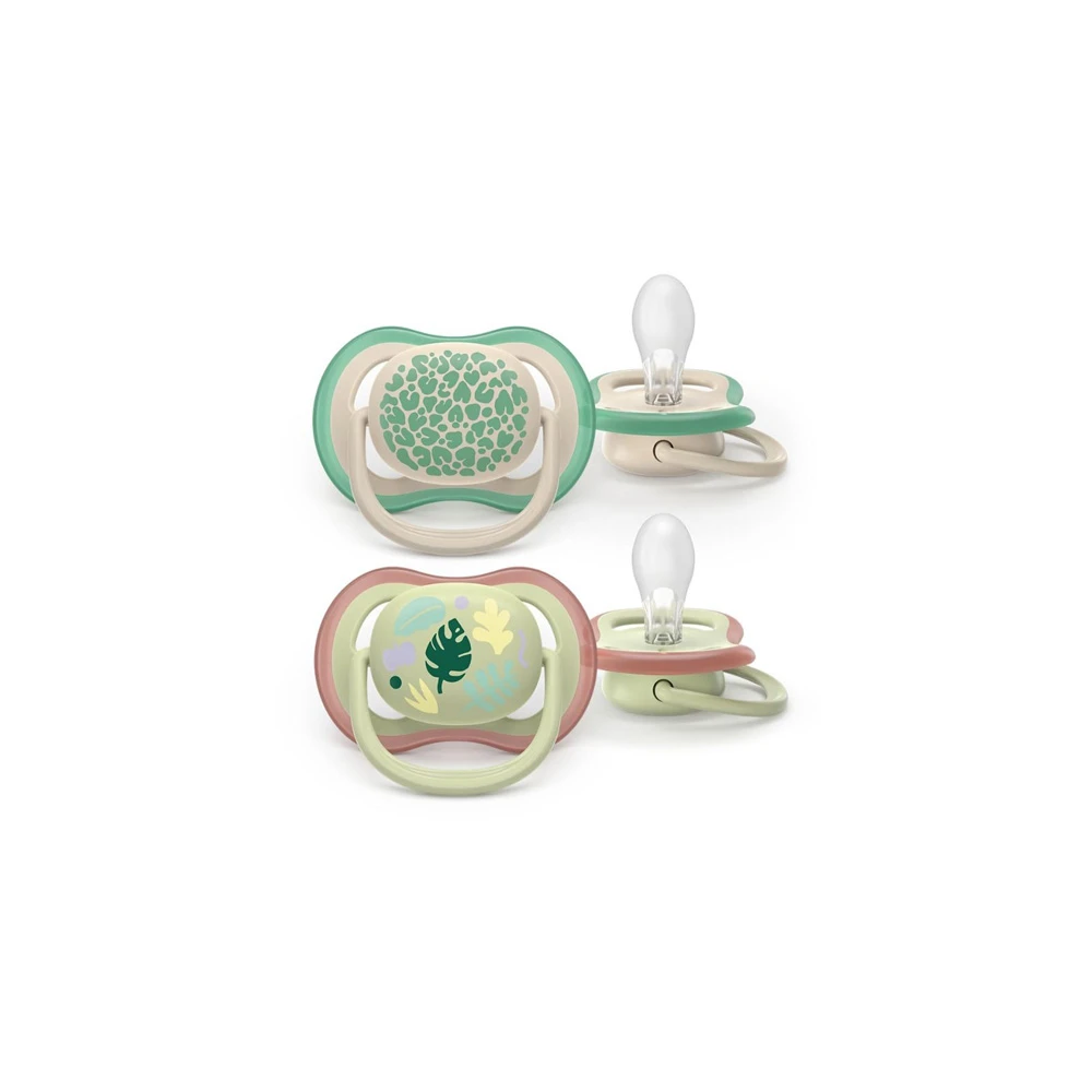 Philips Avent Ultra Air Colors of Nature 6-18m Orthodontic Silicone Pacifier 2 pieces