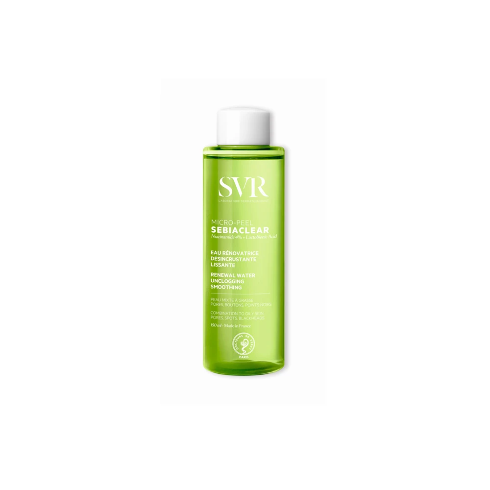 SVR Sebiaclear Micro-Peel Λοσιόν Λείανσης & Καθαρισμού Μικρο-Απολέπισης 150ml