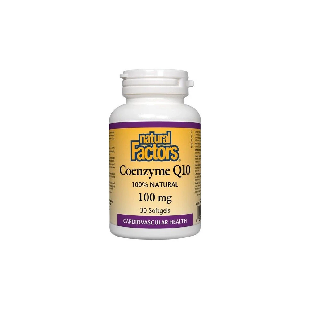 Natural Factors Coenzyme Q10 100mg 30 soft gels