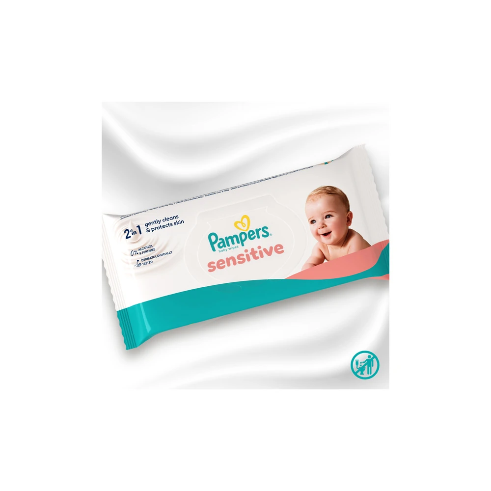 Pampers Sensitive Μωρομάντηλα 12x80 τεμάχια