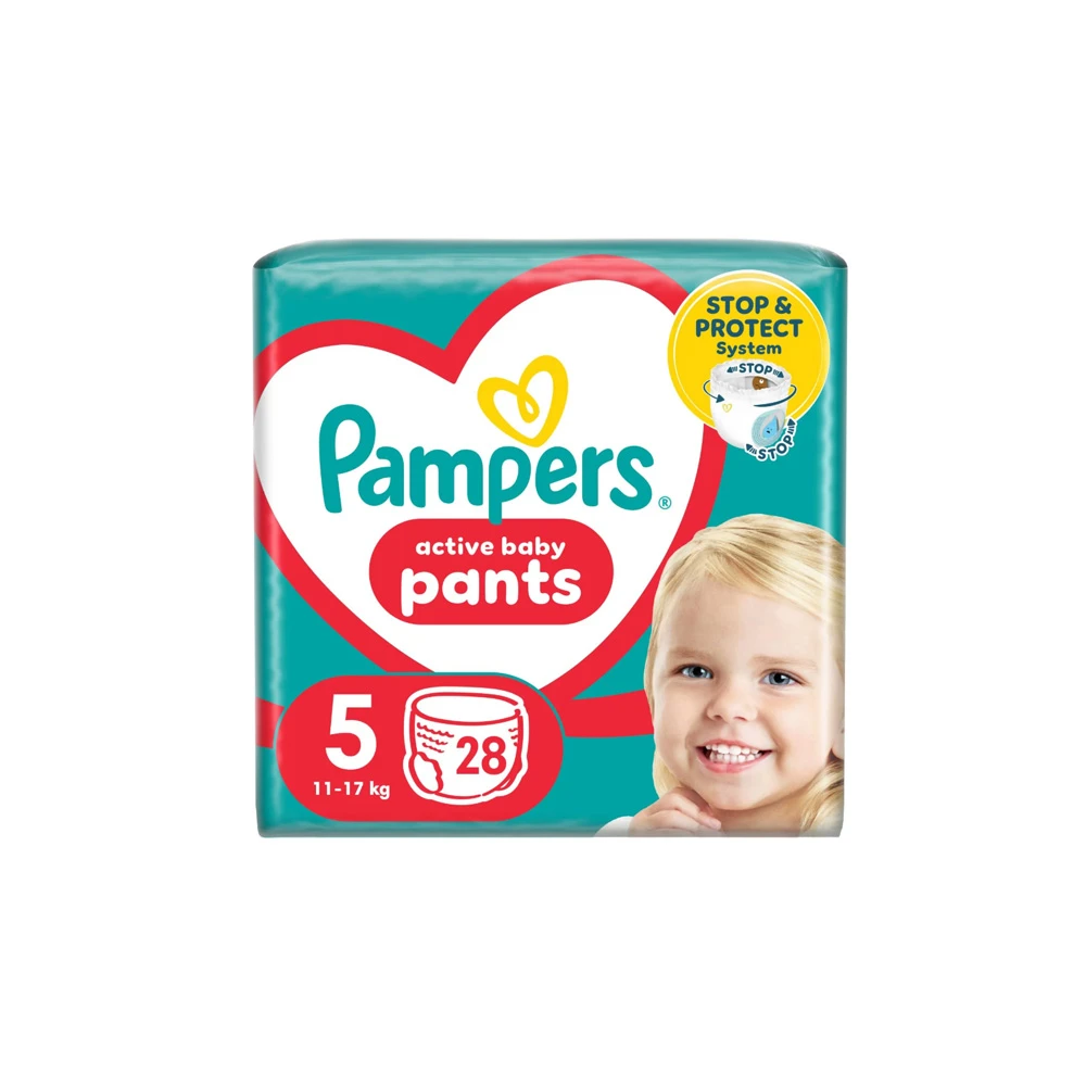 Pampers Active Baby Pants Βρεφικές Πάνες Μέγεθος 5 (11-17kg) 28 πάνες