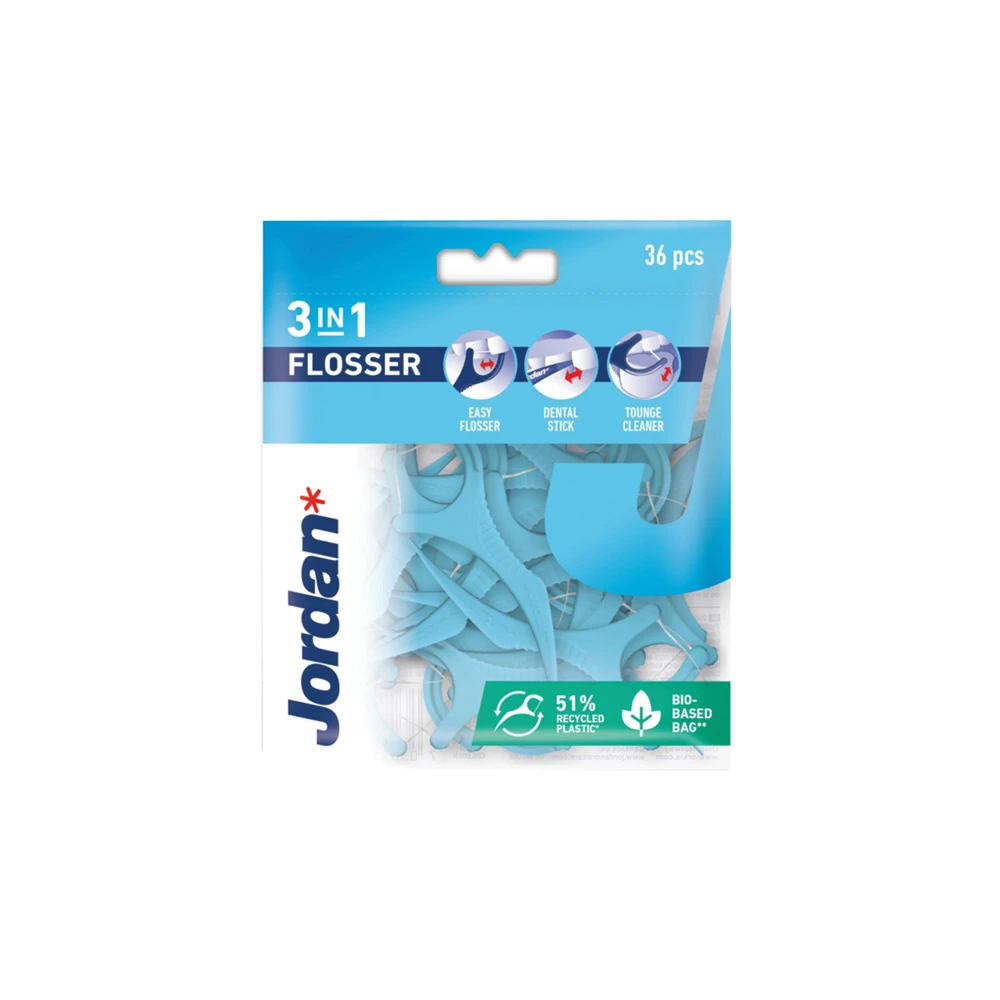 Jordan 3 in 1 Flosser Οδοντικό Νήμα 36 τεμάχια