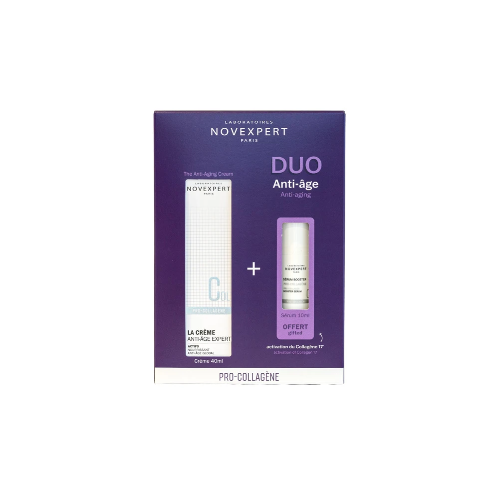 Novexpert Pro-Collagen Anti Aging Duo The Expert Anti-Aging Cream For Dry Skin 40ml & Gift Booster Serum 10ml