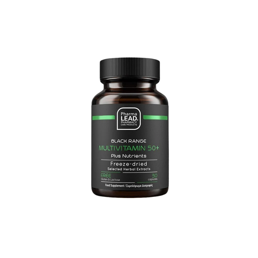 Pharmalead Black Range Multivitamin 50+ Plus Nutrients Πολυβιταμινούχο Συμπλήρωμα Διατροφής 30 κάψουλες