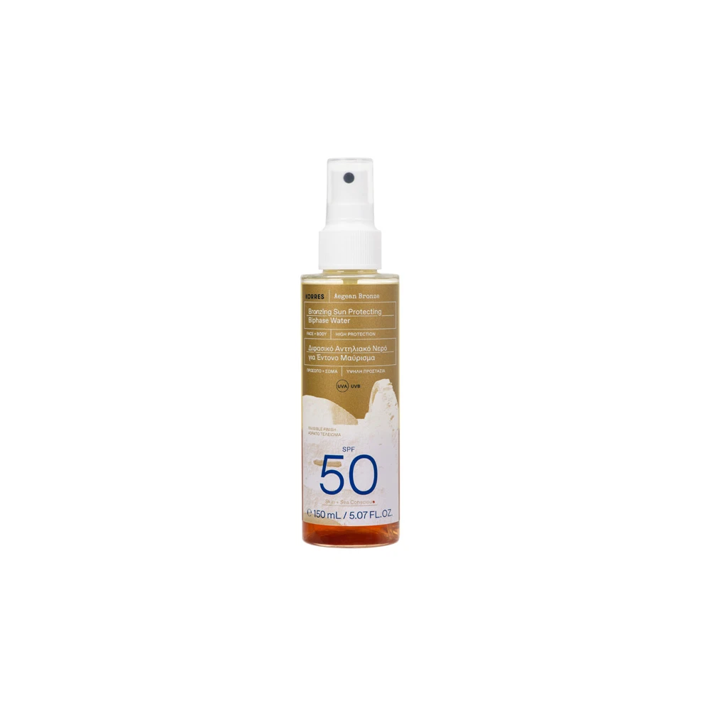 Korres Aegan Bronze Bronzing Sun Protecting Biphase Water SPF50 150ml