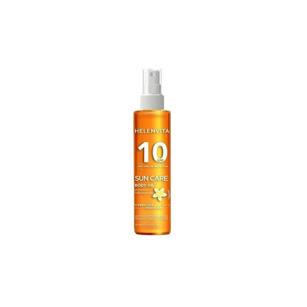 Helenvita Sun Care Body Oil Αντηλιακό Λάδι Σώματος SPF10 120ml