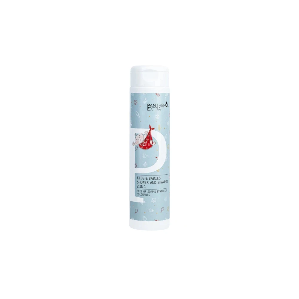 Panthenol Extra Kids & Babies Shower & Shampoo 2 In Παιδικό & Βρεφικό Αφρόλουτρο Σαμπουάν 300ml