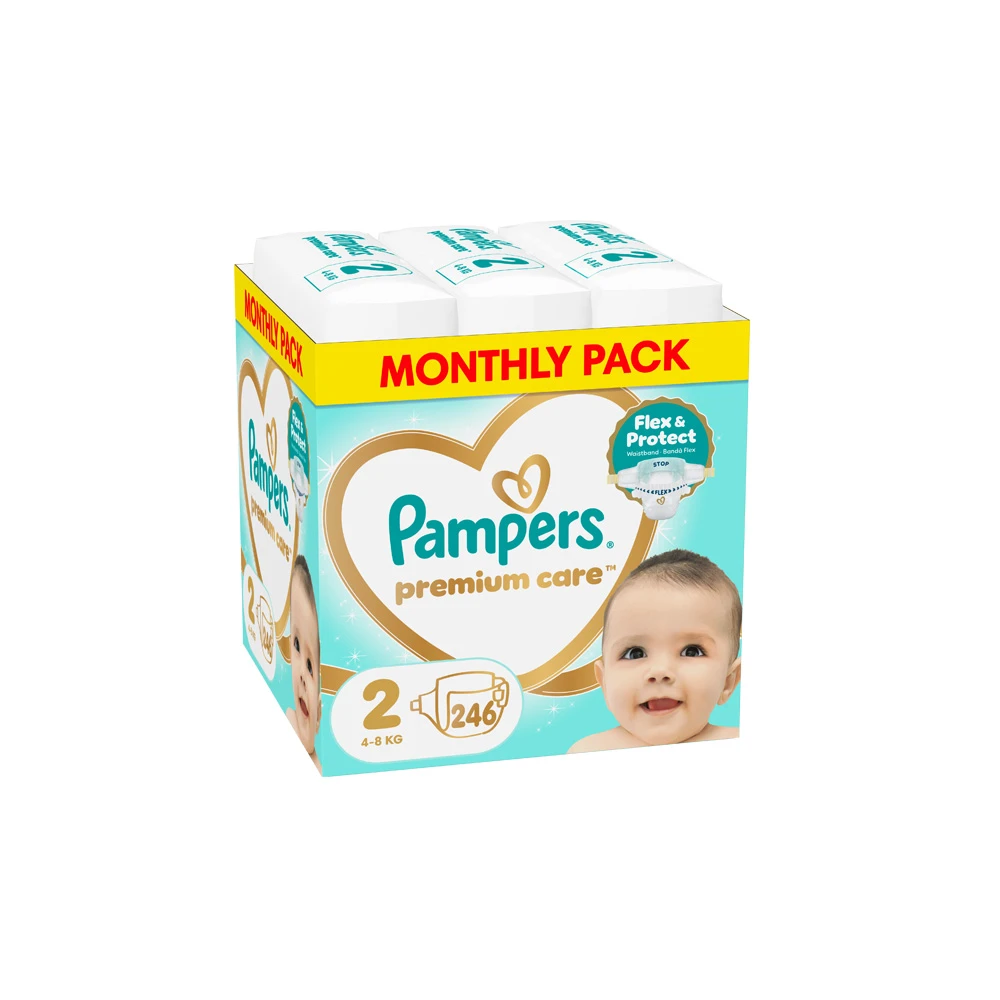 Pampers Premium Care Πάνες Μέγεθος 2 (4-8kg) 246 πάνες