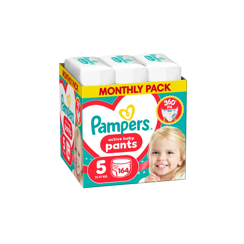 Pampers Pants Πάνα-Βρακάκι Μέγεθος 5 (11-17kg) 164 πάνες