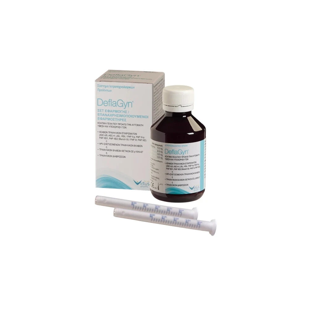 DeflaGyn Vaginal Gel Κολπική Γέλη Με 2 Εφαρμοστήρες 150ml
