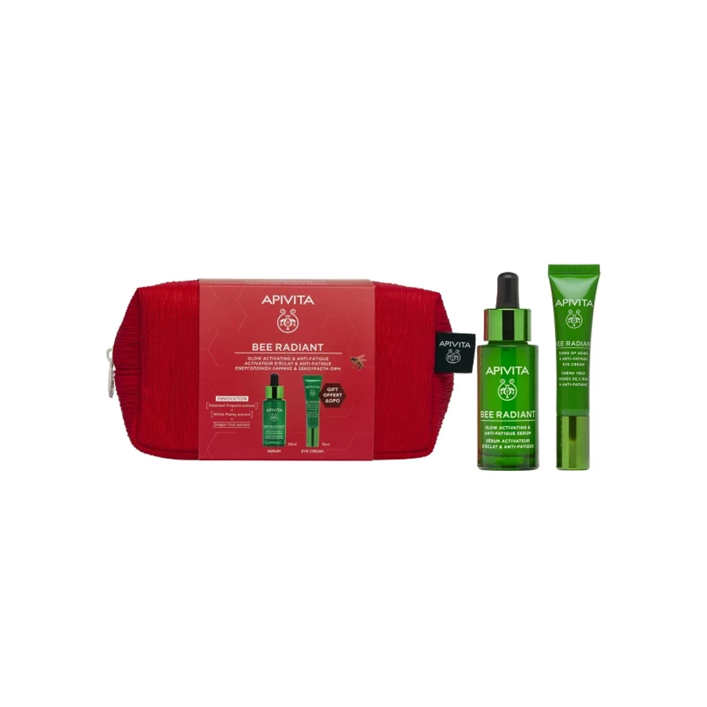 Apivita Promo Bee Radiant Glow Activating & Anti-Fatigue Serum 30ml & Gift Signs of Aging & Anti-Fatigue Eye Cream 15ml