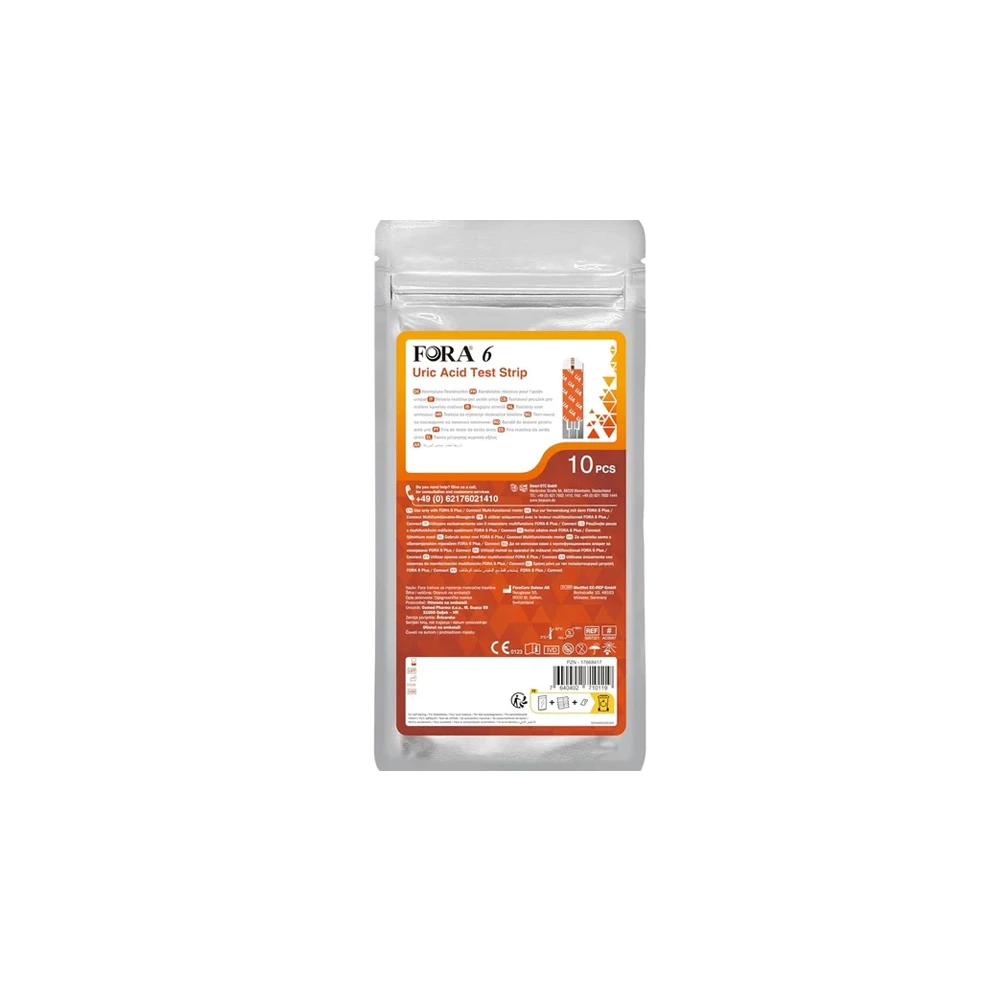 Fora 6 Uric Acid Test Strips 10 pieces