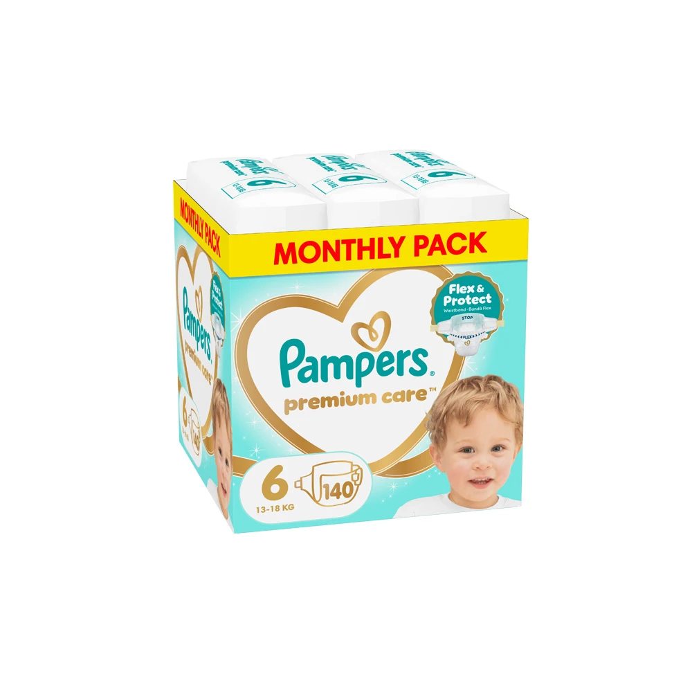 Pampers Premium Care Πάνες Μέγεθος 6 (13-18kg) 140 πάνες