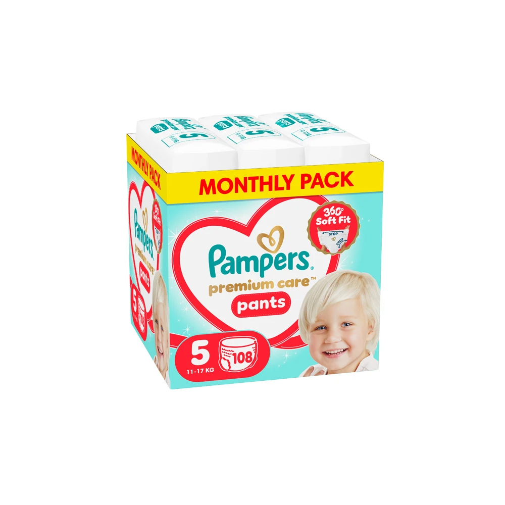 Pampers Premium Care Πάνες Βρακάκι Μέγεθος 5 (11-17kg) 108 πάνες