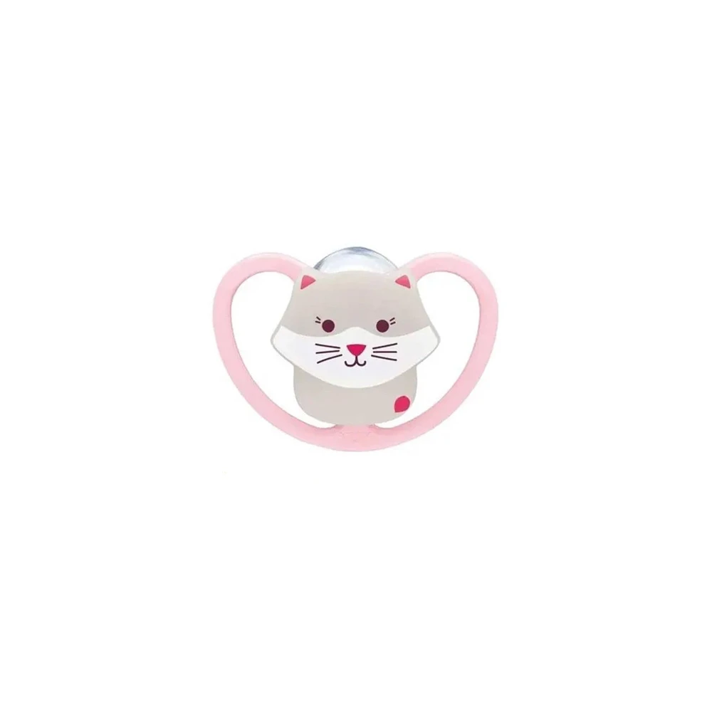 Nuk Perfect Match Air Silicone Pacifier Cat With Case 18-36m 1 piece