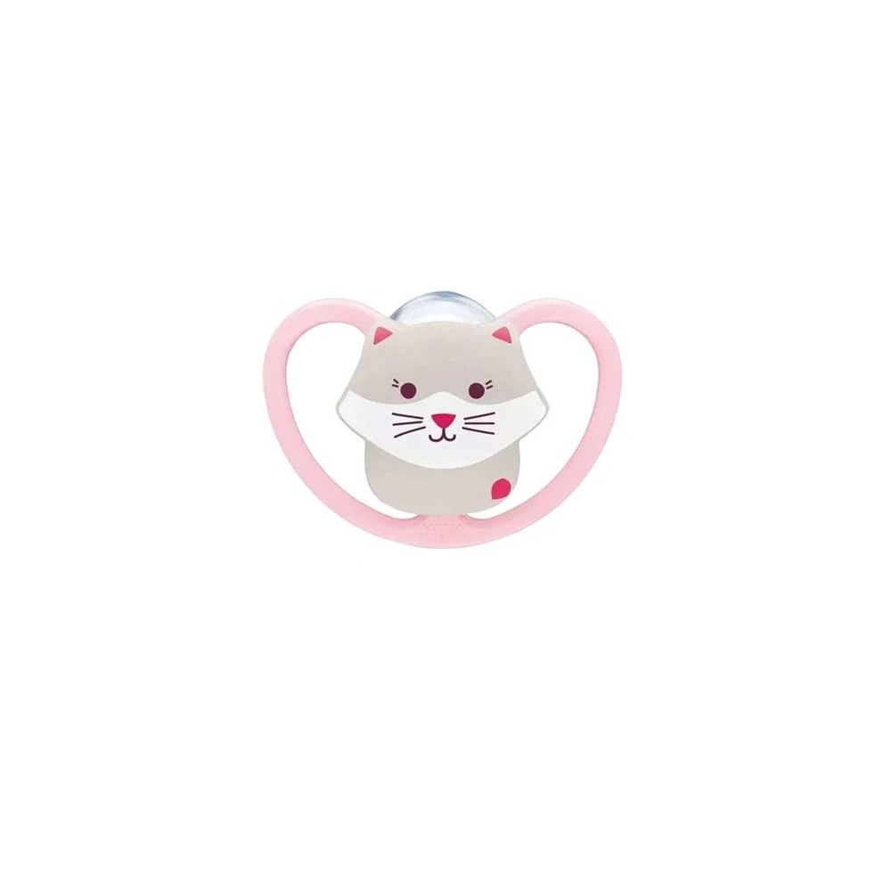 Nuk Perfect Match Air Silicone Pacifier Cat With Case 6-18m 1 piece