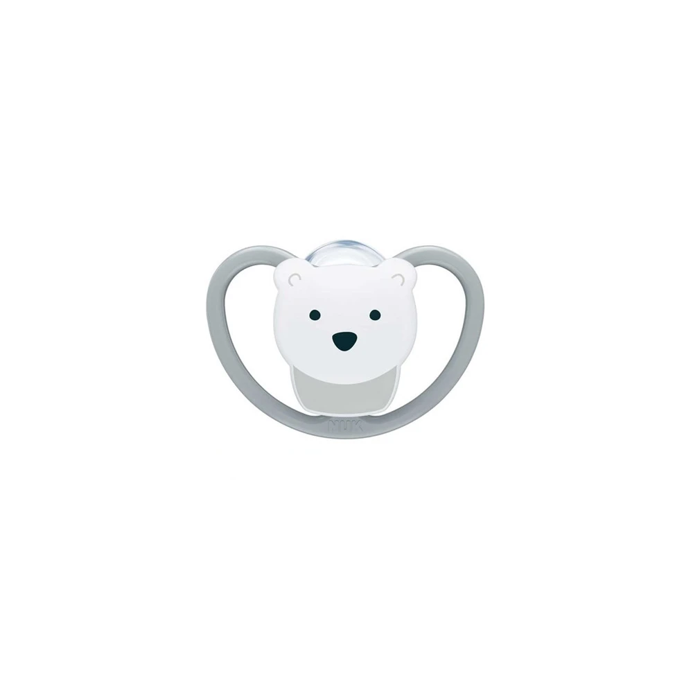 Nuk Perfect Match Air Silicone Pacifier Bear With Case 6-18m 1 piece
