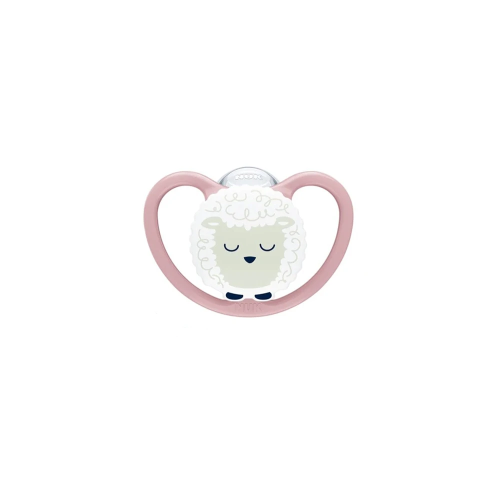 Nuk Perfect Match Air Night Silicone Pacifier Sheep With Case For 18-36m 1 piece