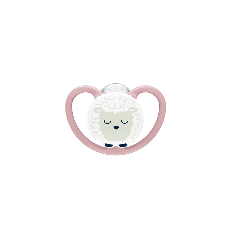 Nuk Perfect Match Air Night Silicone Pacifier Sheep With Case For 0-6m 1 piece