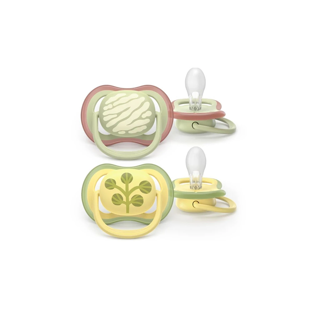 Philips Avent Ultra Air Silicone Pacifiers 18m+ Colours Of Nature 2 pieces