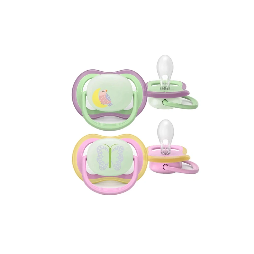 Philips Avent Ultra Air Orthodontic Night Pacifier For 6-18m 2 pieces