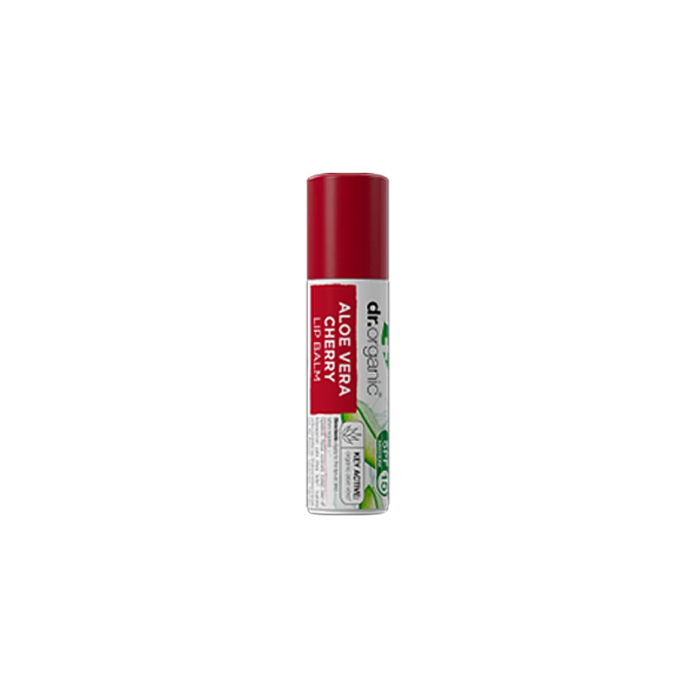 ΔΩΡΟ Dr.Organic Aloe Vera Cherry Lip Balm SPF15