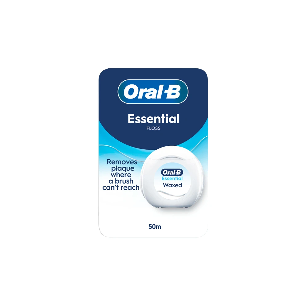 Oral-B Essential Floss Waxed Dental Floss Unflavored 50m 1 piece