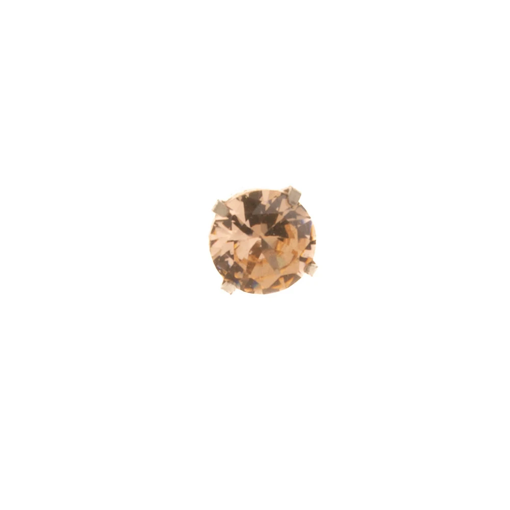 Borghetti Art 1301 Zircone Champagne 4mm Earring 1 pair