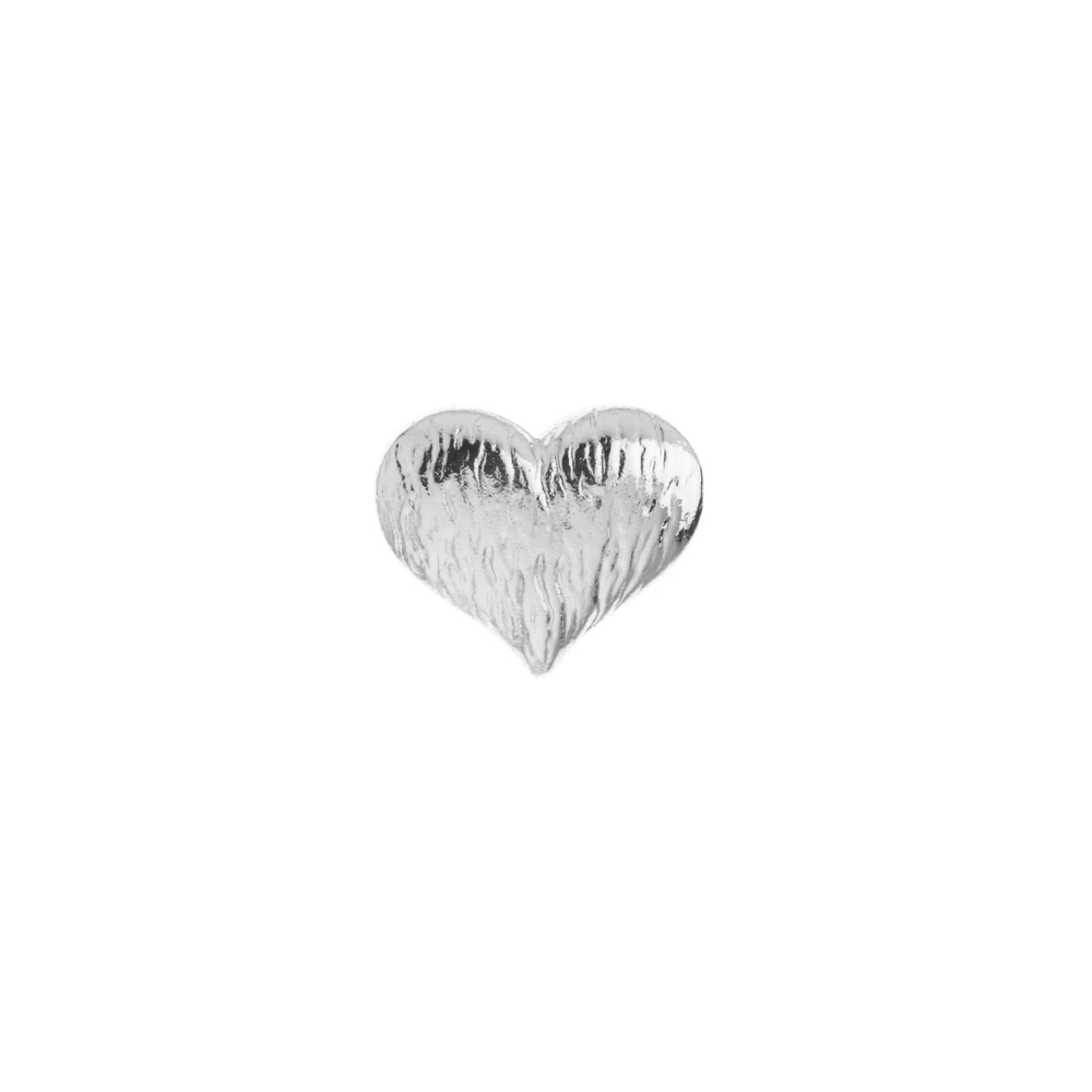 Borghetti Art 1320 Cuore Acciaio Stainless Steel Heart Earring 1 pair