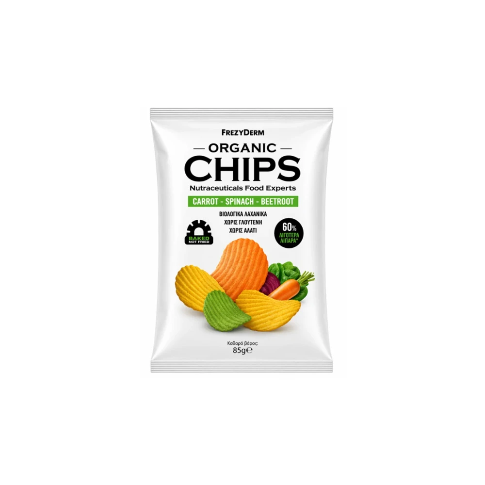Frezyderm Organic Chips Carrot-Spinach-Beetroot 85gr