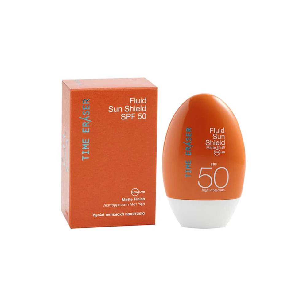 Time Eraser Fluid Sun Shield Αντηλιακό Γαλάκτωμα Προσώπου SPF50 50ml