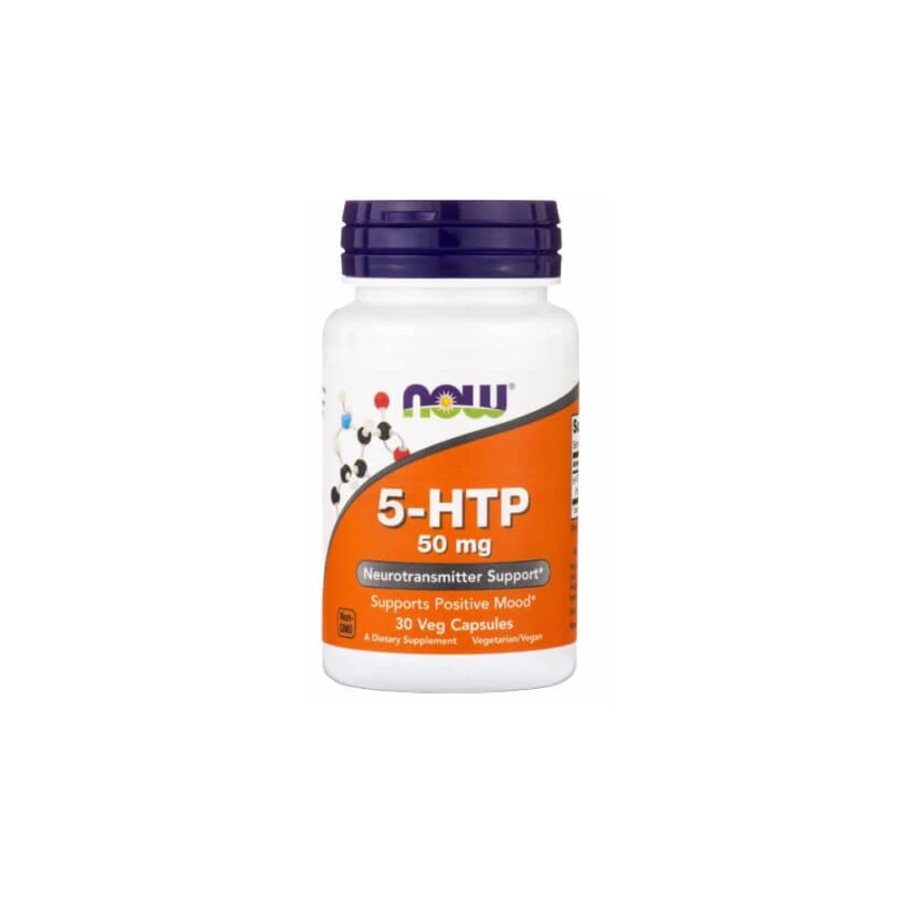 Now 5-HTP 50mg Αμινοξύ Φυσικής Προέλευσης 30 φυτικές κάψουλες