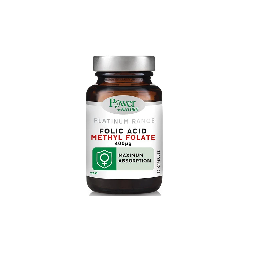Power Health Platinum Range Folic Acid Methyl Folate 400μg 60 caps
