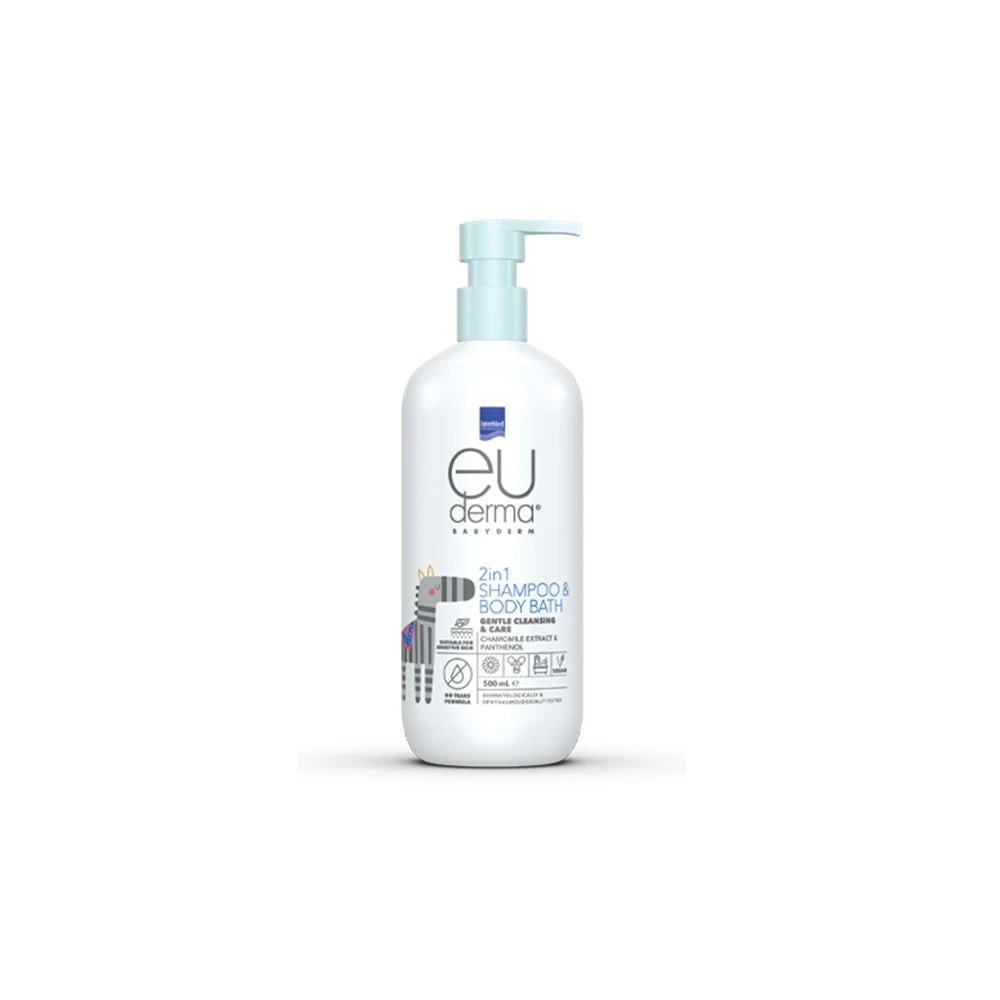 InterMed Euderma Babyderm 2 In 1 Shampoo & Body Bath 500ml