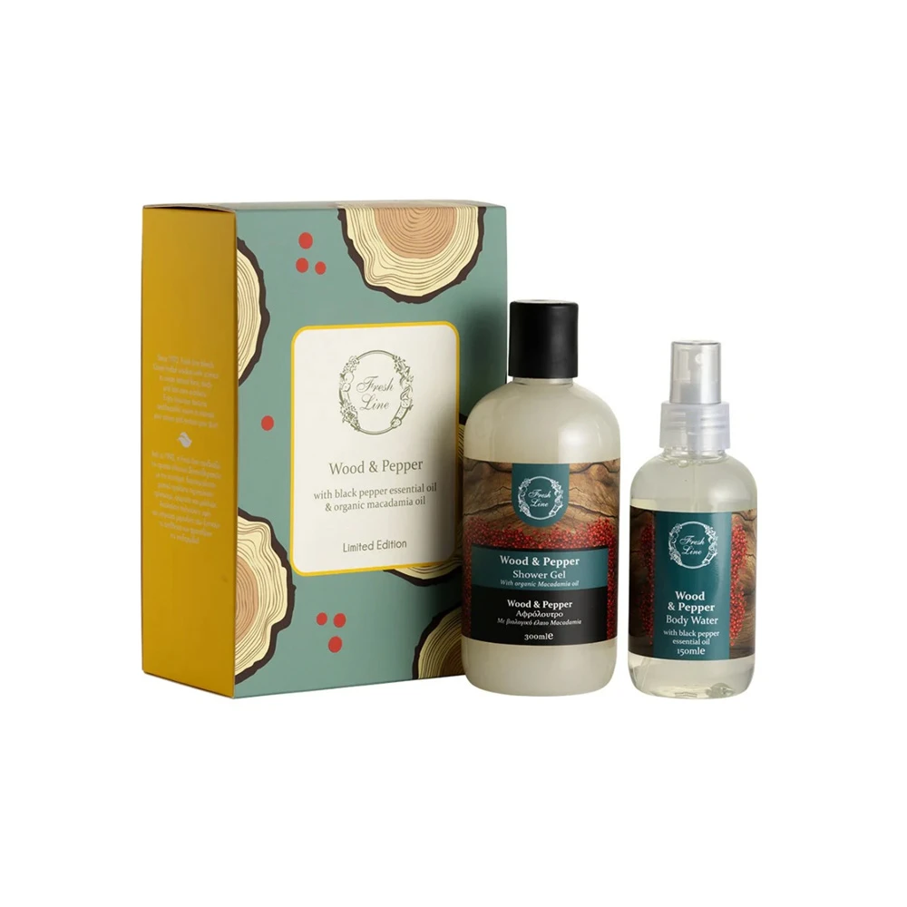 Fresh Promo Line Spring Wood & Pepper Shower Gel 300ml & Body Water 150ml