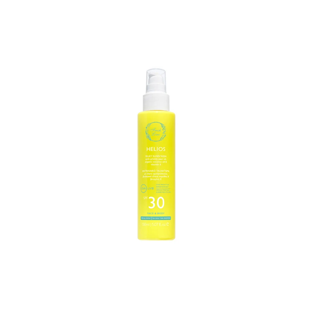 Fresh Line Helios Milky Sunscreen For Face & Body SPF30 150ml