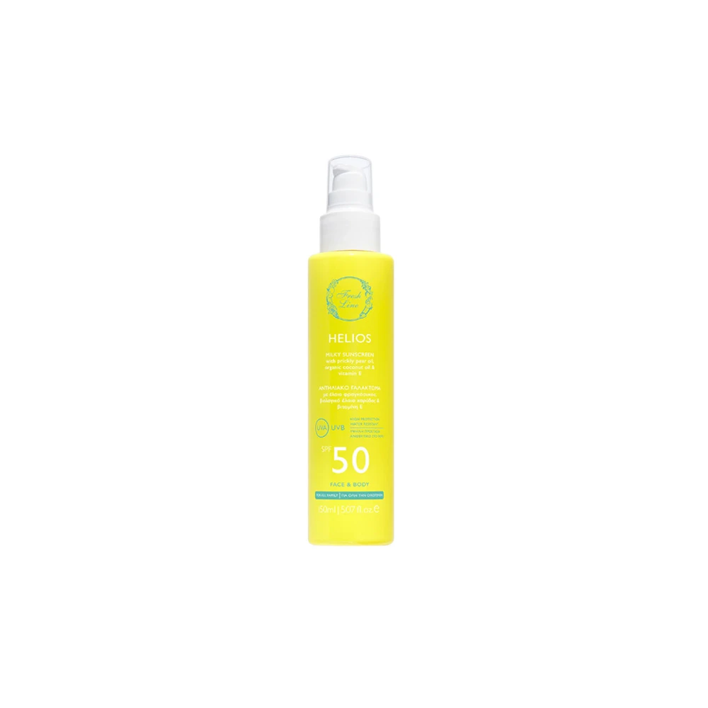 Fresh Line Helios Milky Suncreen For Face & Body SPF50 150ml